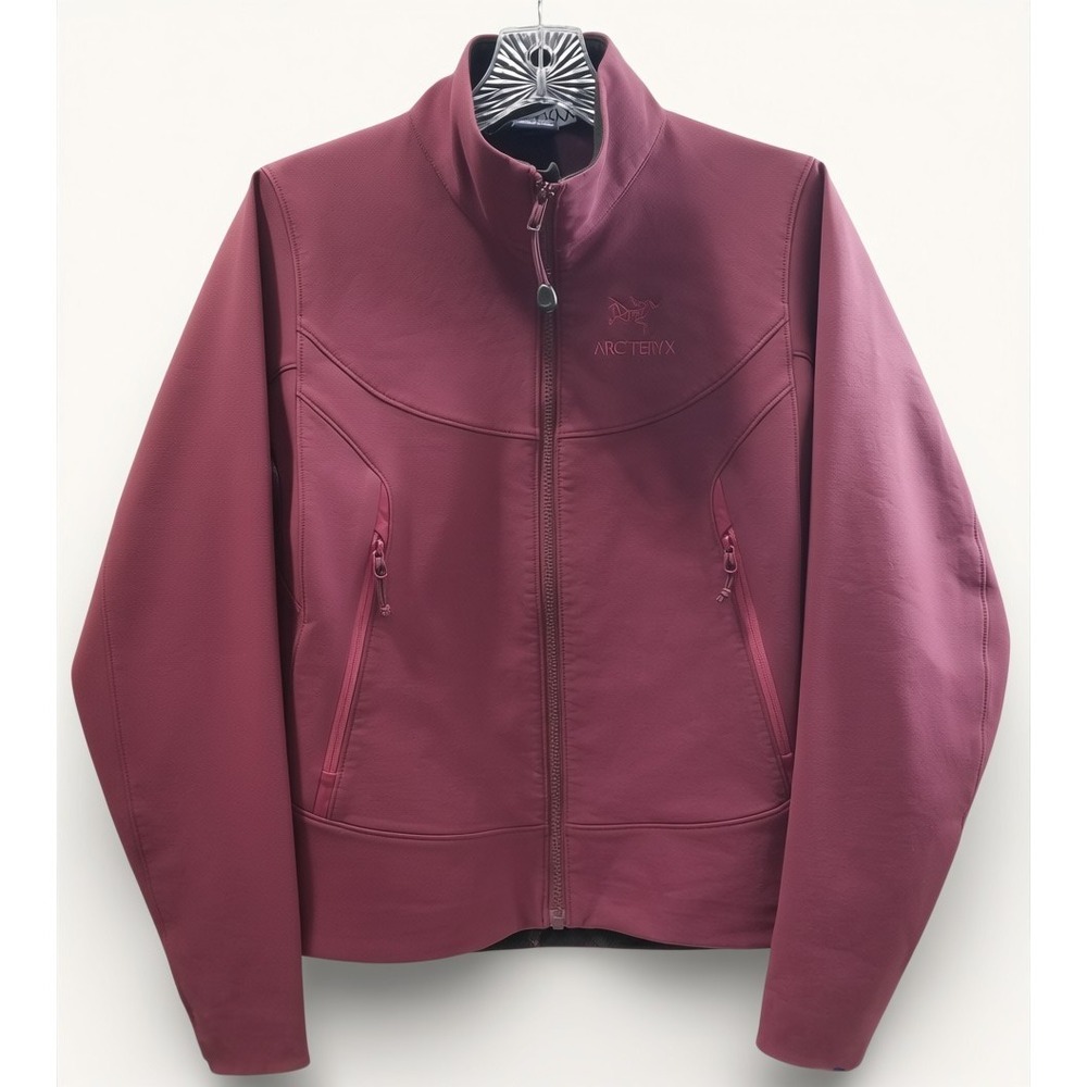 Arc'teryx Gamma LT Softshell Jacket Womens Small Burgundy Full Zip